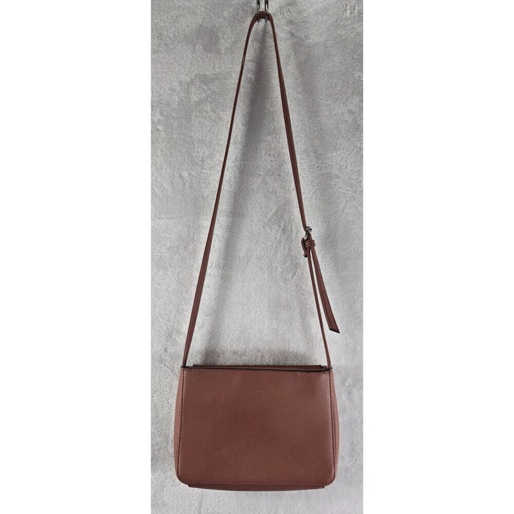 Nine West Crossbody Bag Faux Leather 10"x7.5" Shoulder Purse Adjustable Strap - Picture 6 of 9